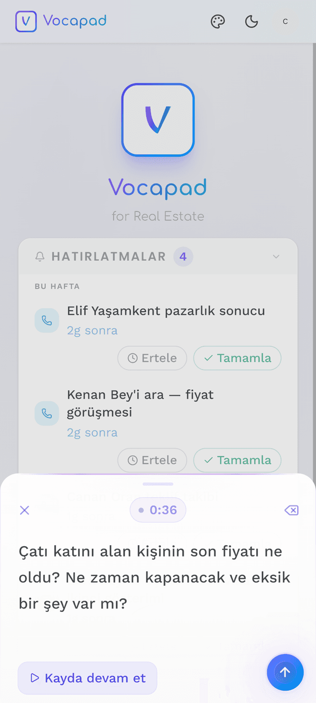 Voice query asking about a deal