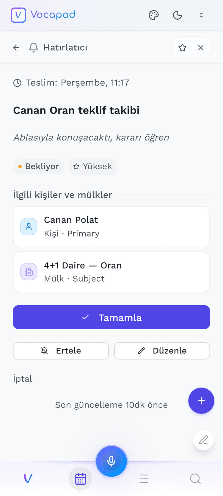 Natural language search with linked entities